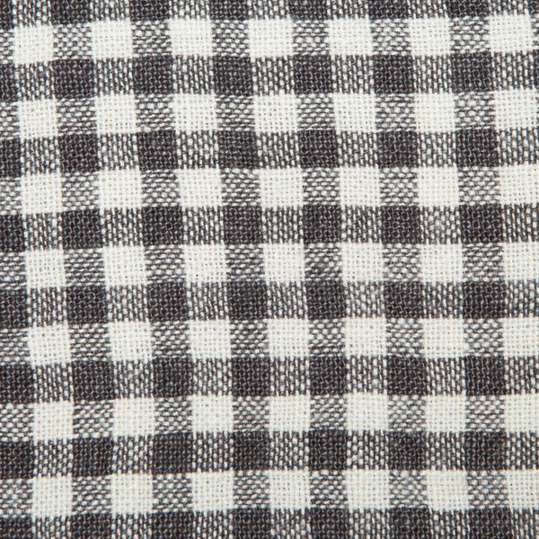 Two-Tone Gingham Kitchen Towels Grey & Dijon, Set of 2