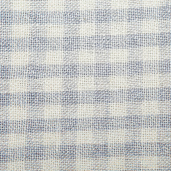 Two-Tone Gingham Kitchen Towels Blue & Cognac, Set of 2