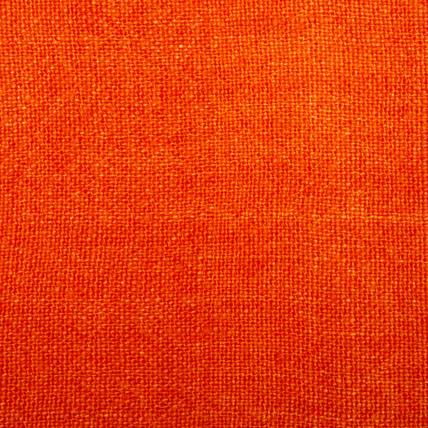 Chunky Linen Orange Napkins, Set of 4
