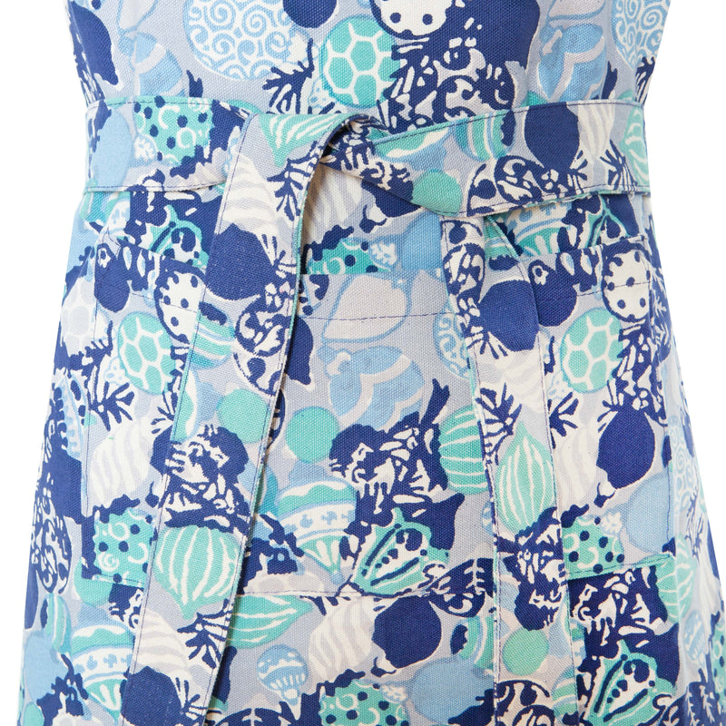 Ornaments Apron Blue