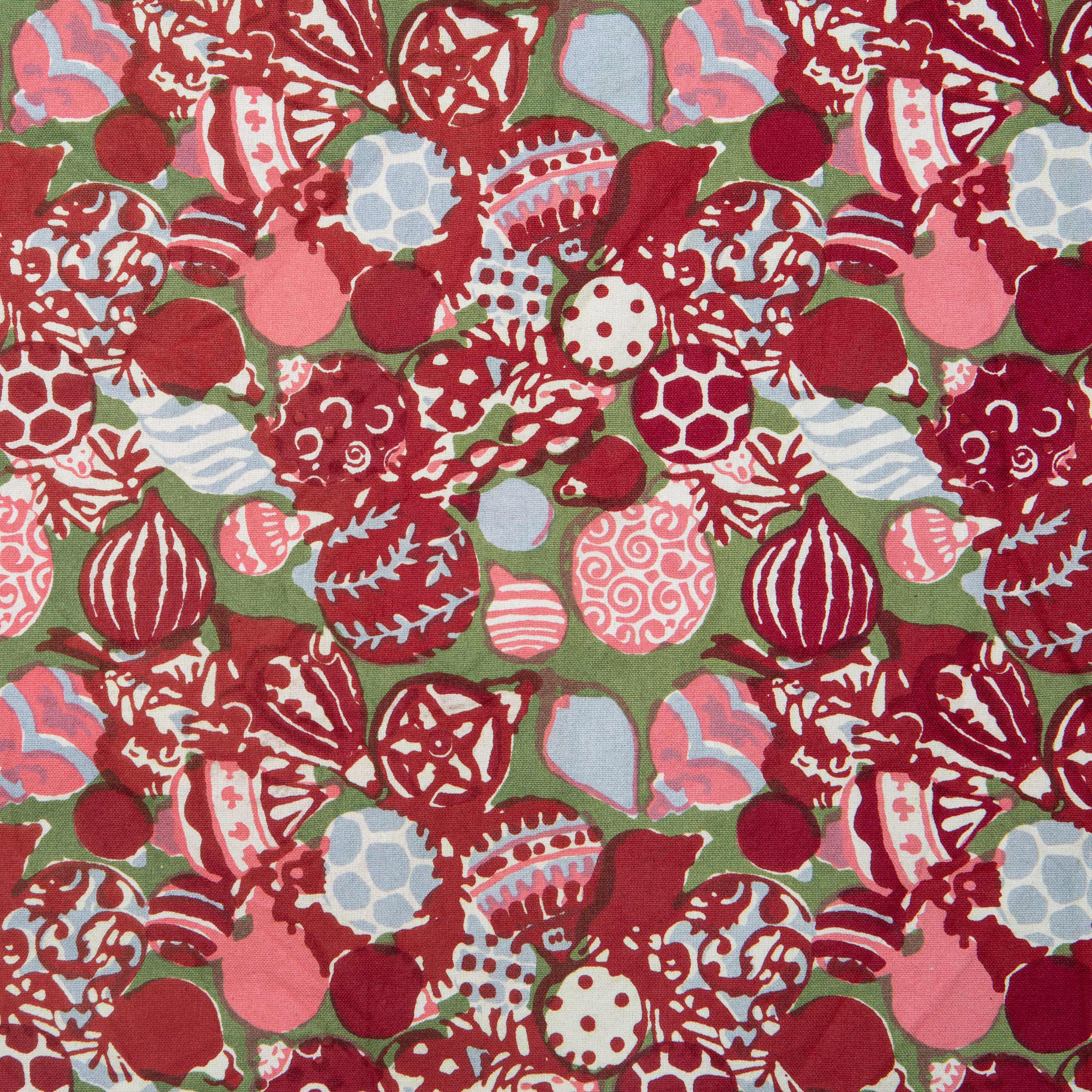 Ornaments Placemats Red & Green, Set of 6