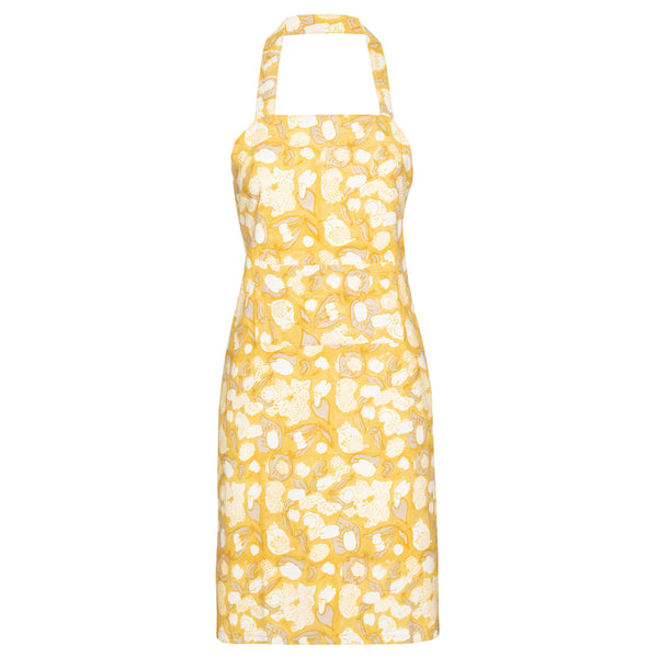 Forest Harvest Apron Grey & Mustard