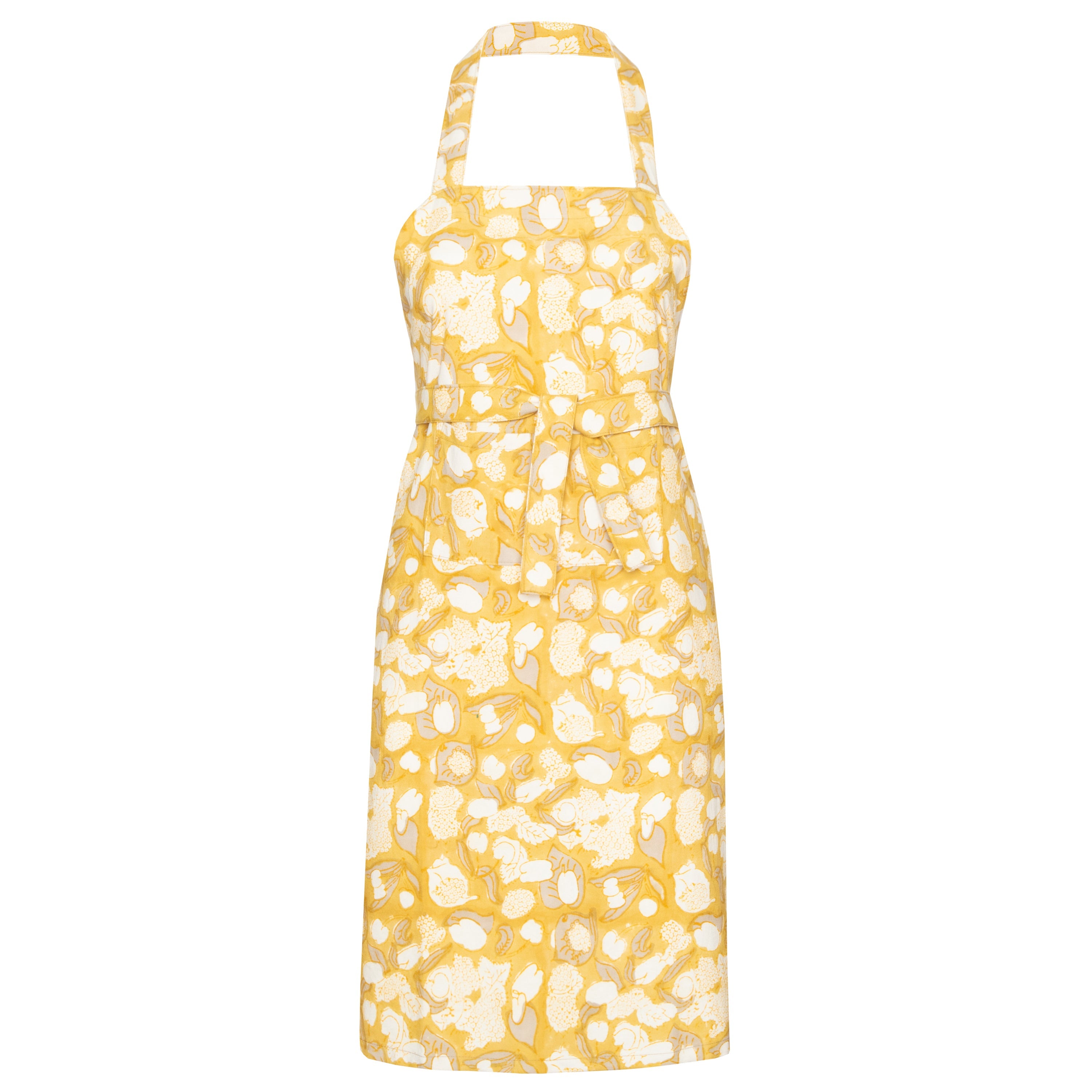 Forest Harvest Apron Grey & Mustard