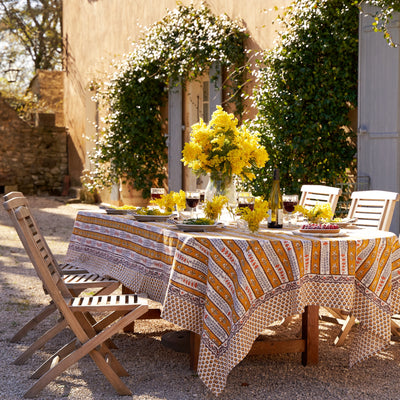 French Tablecloth Avignon Dijon & Blue