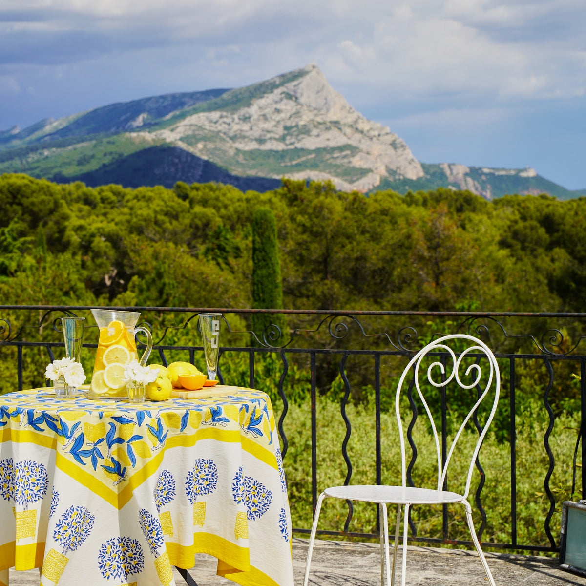 French Tablecloth Lemon Tree