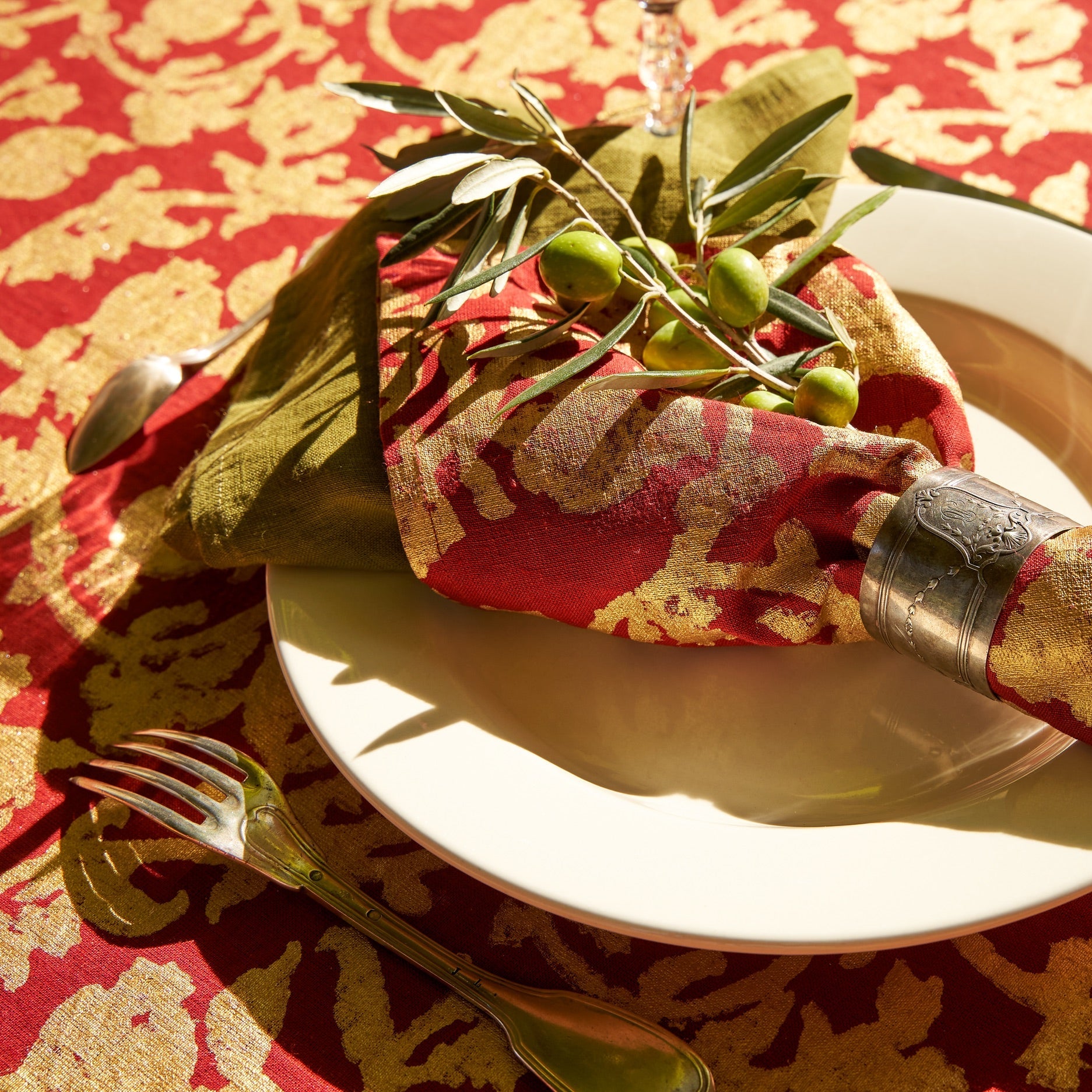 Saint-Rémy d'Or et Rouge Napkins - Set of 6