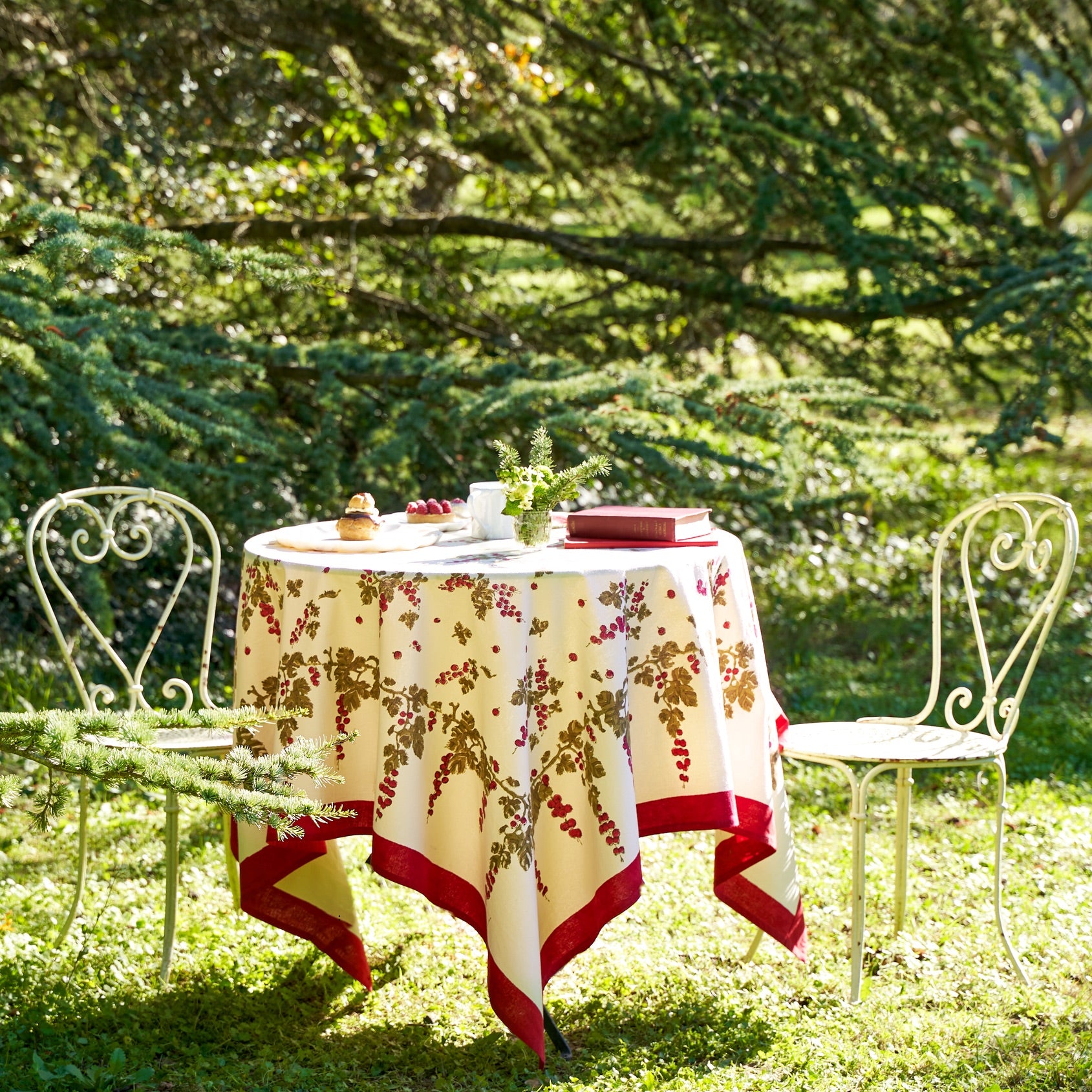 French Tablecloth Gooseberry – CouleurNature