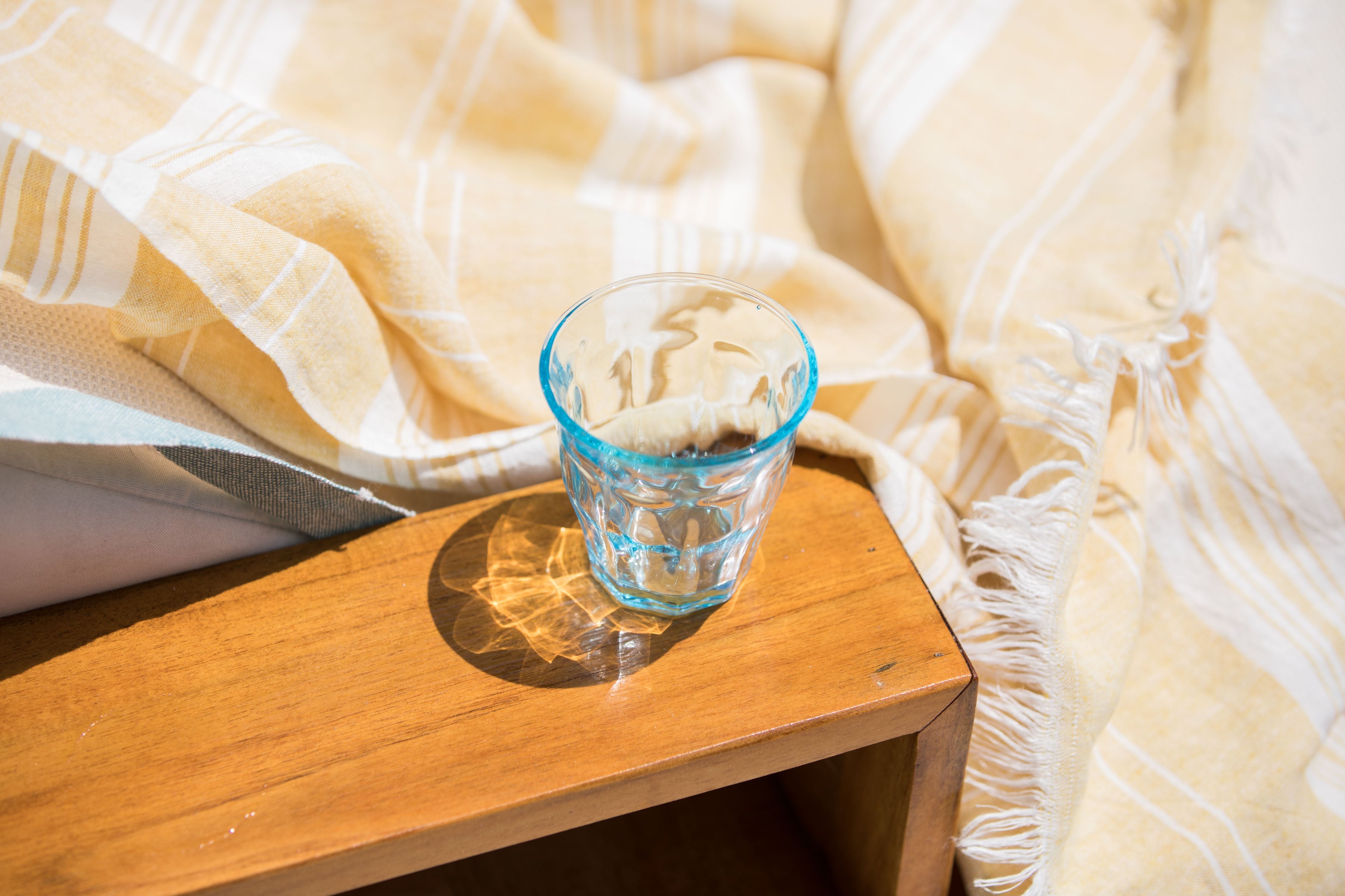 Bistro Glasses Blue 8oz, Set of 6