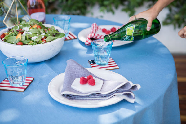 Bistro Glasses Blue 8oz, Set of 6