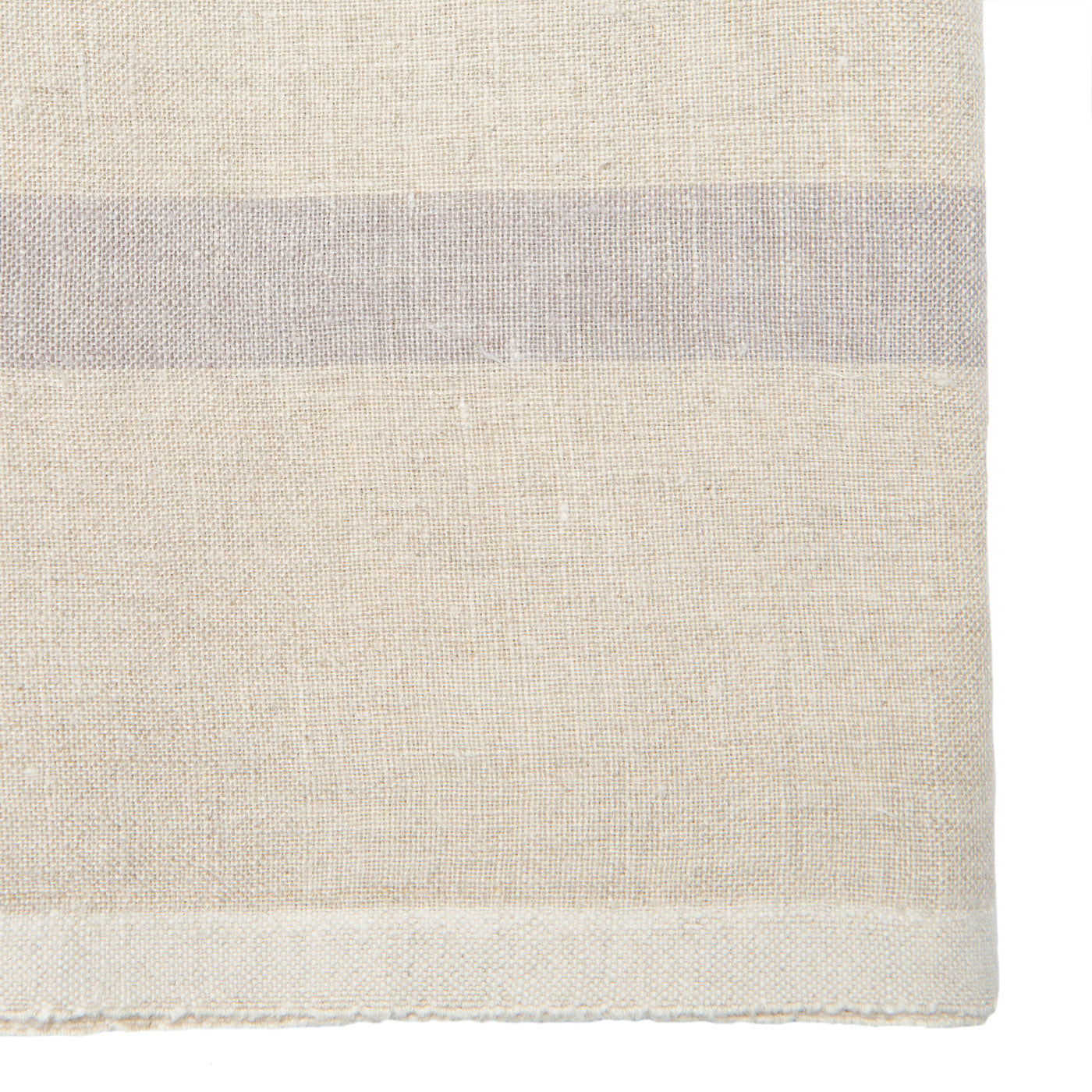 Laundered Linen Kitchen Towels Natural & Grey, Set of 2