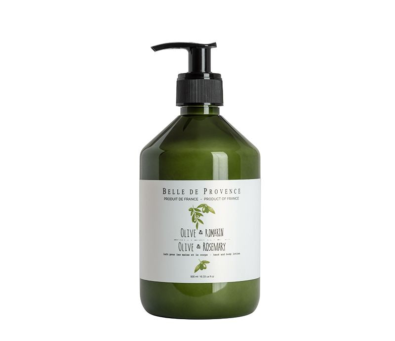 Belle de Provence Olive & Rosemary Hand & Body Lotion 500ML
