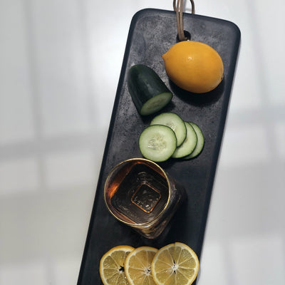 Pepe Marble Cheese Board, Large Black