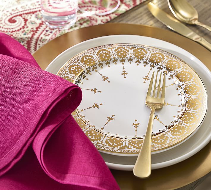 Palma Handwoven Linen Fucsia Napkins 20x20 - Set of 4