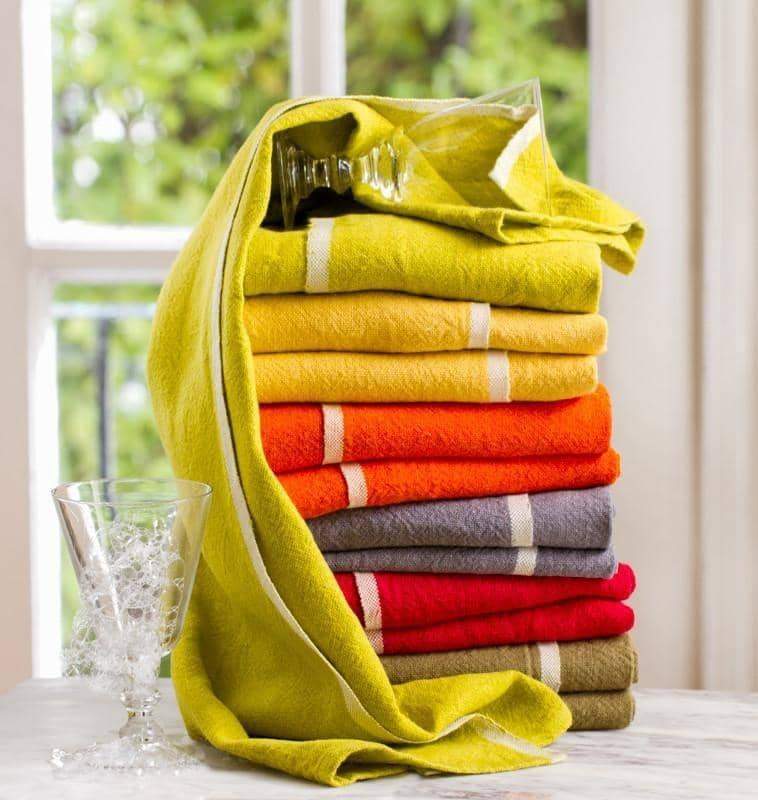 Burnt Orange Elegant Floral Kitchen Towels 4 Pack Dish Towels for Kitchen,  Watercolor Golden Orange Flowers Absorbent Microfiber Hand Towels for