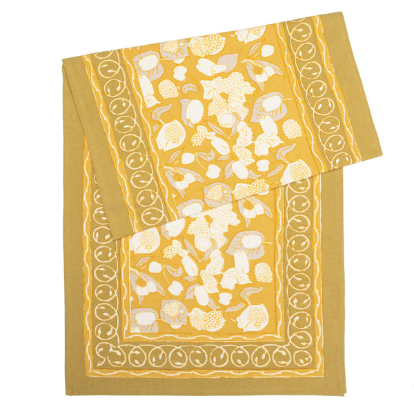 Forest Harvest Runner Grey & Mustard