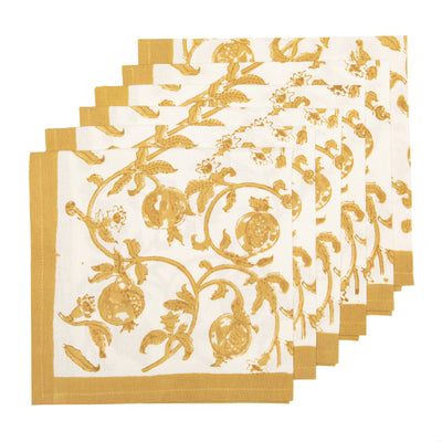 Granada Napkins Mustard, Set of 6