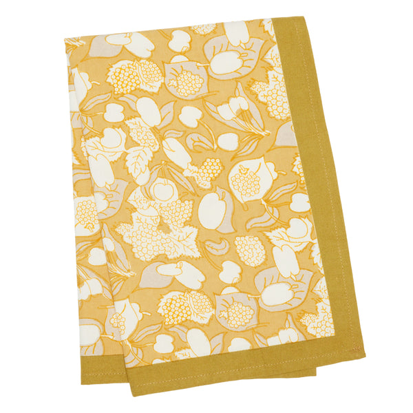 Forest Harvest Tea Towels Grey & Mustard, Set of 3