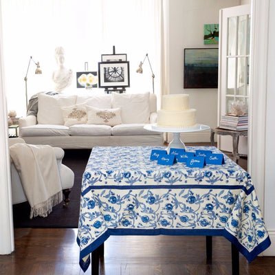 French Tablecloth Granada Blue